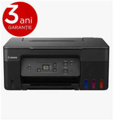 "Multifunctional inkjet color CISS Canon PIXMA G2470, dimensiune A4(Printare, Copiere, Scanare), viteza imprimare 11ipm alb-negru, 6ipm color,rezolutie printare 4800x1200 dpi, imprimare fara margini, alimentarehartie 100 coli, scanner CIS rezolutie 6