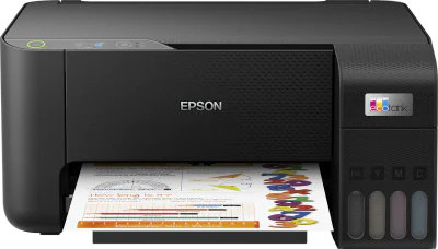 Multifunctional inkjet color Epson EcoTank CISS L3230, dimensiune A4 (Printare,Copiere, Scanare), printare borderless, viteza 33ppm alb- negru, 15 ppm color, rezolutie 5760 x 1440 dpi, alimentare hartie 100 coli,scanner CIS rezolutie 600 x 1200 DPI, 
