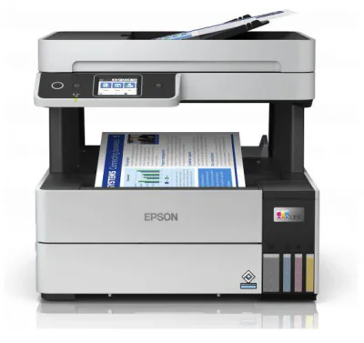 Multifunctional inkjet color Epson EcoTank CISS L6490, dimensiune A4 (Printare,Copiere, Scanare, Fax), printare borderless, viteza 37ppm alb-negru, 23ppm color, rezolutie 4800x1200 dpi, alimentare hartie 250 coli + 35 coli ADF, duplex automat ,scanne