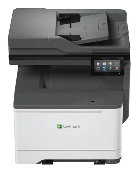 Multifunctional laser color Lexmark CX532adwe, A4, Imprimare/Scanare/Copiere/fax analog, Grup de lucru mediu, Ecran tactil color Lexmark e-Task de 4,3 inchi (10,9 cm), 200-Sheet Output Bin, Unitate duplex integrată, Single sheet multipurpose feeder, 
