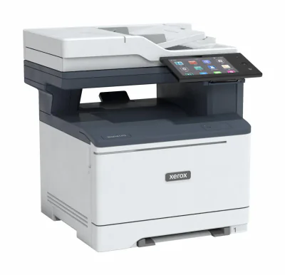 Multifuncțional laser color Xerox VersaLink C415 Imprimare/Copiere/Scanare/Fax, A4, Viteza pana la 42/40 ppm Letter/A4, procesor Quad Core de 1,2 GHz, Memorie 2 GB memorie sistem/32 GB eMMC/Opțional: HDD 500+ GB, Interfata Gigabit Ethernet 10/100/100