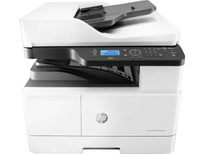 Multifunctional laser mono HP LaserJet MFP M443NDA Format: A3, Functii: Imprimare, Copiere, Scanare, Viteza printare: 25ppm, FPO. 7.1 sec., Duplex, Volum lunar recomandat: 2000-5000 pagini, max. 50.000 pagini, Limbaje printare: PS, PLC 6, Interfata: 