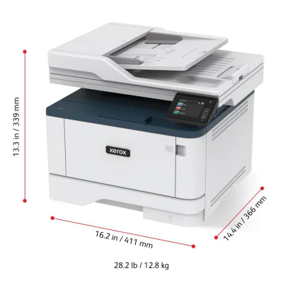 Multifunctional laser mono Xerox Workcentre B305V_DNI, (Tiparire, Copiere, Scanare)Dimensiune: A4, Viteza: 40 ppm, Duplex, Rezolutie: 600X600 dpi, Procesor: 1 Ghz, Memorie: 512mb, Alimentare cu hartie standard: 250 coli, ADF, Limbaje de imprimare: PC