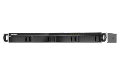 NAS QNAP 435XeU 4-Bay, CPU Marvell 64-bit Octeon TX2 CN9130 / CN9131 quad-core 2.2 GHz, RAM 4GB DDR4 SODIMM (1 slot, max. 32GB), HDD 4 x 2.5"/3.5" SATA 6Gbps + 2 x M.2 2280 NVMe PCIe Gen3 SSD slots (neincluse), LAN: 2 x 2.5GbE 2 x 10GbE SFP+, USB3.2 