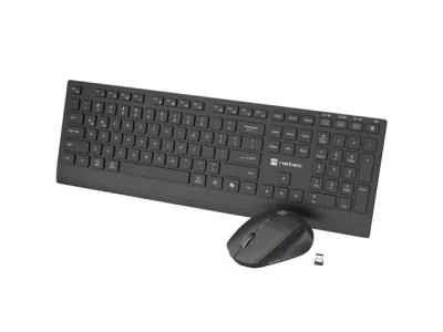 NATEC wireless set 2in1 Stingray 2 US keyboard + mouse tilt wheel