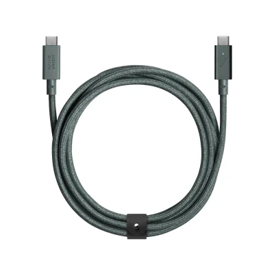 Native Union Belt Cable USB-C to USB-C-Pro 240W 2,4m - Slate Green