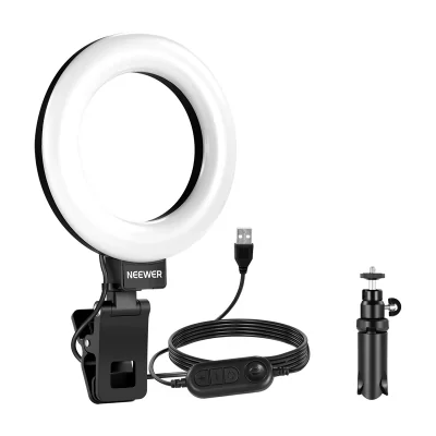 Neewer BR60 5" clip-on inel de lumină / suport de birou