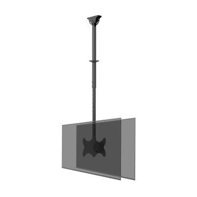 Neomounts CL35-340BL22 Dual monitor/TV mount ceiling 23-43" - h 106-156 cm, 100 x 100 mm, 200 x 200 mm, -20 - 5°, -180 - 180°, 6°, Black