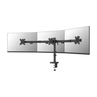 Neomounts DS60-600BL3 Monitor arm 10-27" - Quick-fix - 180°-stop, Clamp/Grommet, 6 kg, 25.4 cm (10"), 68.6 cm (27"), 100 x 100 mm, Black