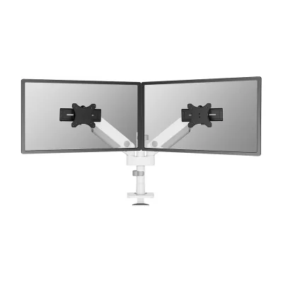 Neomounts DS65S-950WH2 Monitor arm 24-34" - gas spring - Topfix - multi-adjustable - 180°-stop, Clamp/Grommet, 11 kg, 61 cm (24"), 86.4 cm (34"), 100 x 100 mm, White