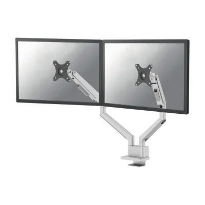 Neomounts DS70-250SL2 Monitor arm 17-32" - gas spring - Topfix - 180°-stop, Clamp/Grommet, 9 kg, 43.2 cm (17"), 81.3 cm (32"), 100 x 100 mm, Silver
