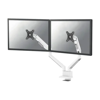 Neomounts DS70-250WH2 Monitor arm 17-32" - gas spring - Topfix - 180°-stop, Clamp/Grommet, 9 kg, 43.2 cm (17"), 81.3 cm (32"), 100 x 100 mm, White