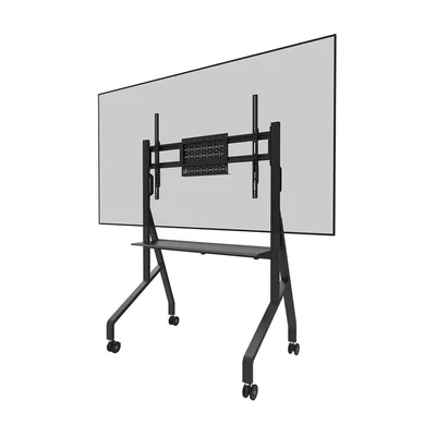 Neomounts FL50-525BL1 TV trolley 55-86" - fast installation - TÜV, Black, Flat panel, Multimedia trolley, Steel, 76 kg, 10 kg