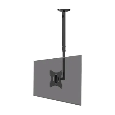 Neomounts FPMA-C060BLACK Monitor/TV mount ceiling 10-40" - h 60-85 cm, 75 x 75 mm, 200 x 200 mm, 0 - 40°, 0 - 180°, Steel, Black
