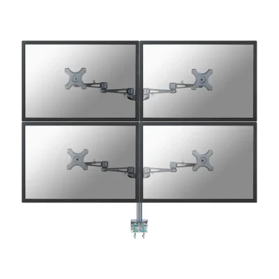 Neomounts FPMA-D935D4 Monitor arm 10-27", Clamp, 6 kg, 25.4 cm (10"), 68.6 cm (27"), 100 x 100 mm, Silver