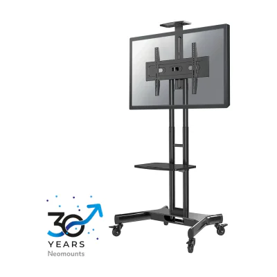 Neomounts NM-M1700BLACK TV trolley 32-75", Black, Fixed floor stand, Steel, 50 kg, 81.3 cm (32"), 190.5 cm (75")