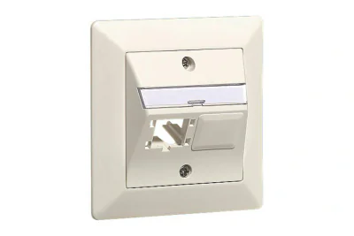 NET ACC OUTLET 2X1P 88X88/WHITE R310788 R&M