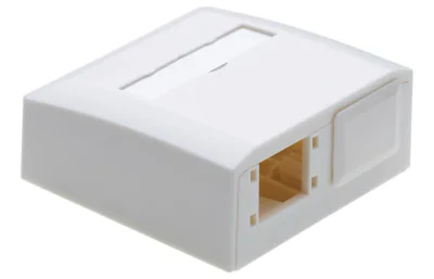 NET ACC SURFACE MOUNT BOX/2P WHITE R804304 R&M