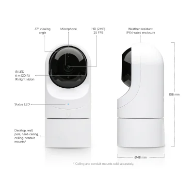 NET CAMERA 1080P UNIFI/3PACK UVC-G3-FLEX-3 UBIQUITI