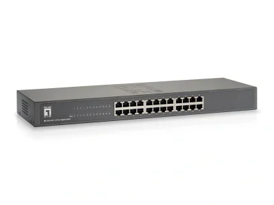 NET SWITCH 24PORT 10/100/1000M/GSW-2457 LEVELONE