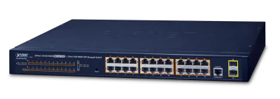 NET SWITCH 24PORT 1000M POE+/GS-4210-24P2S PLANET