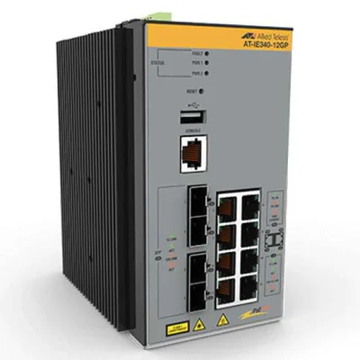 NET SWITCH 8PORT 10/100/1000T/4SFP AT-IE340-12GP-80 ALLIED