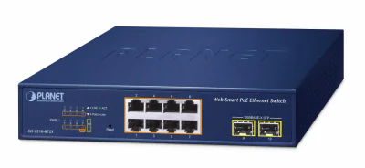 NET SWITCH 8PORT 1000M SFP/GS-2210-8P2S PLANET