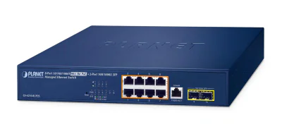 NET SWITCH 8PORT 1000M SFP/GS-4210-8UP2S PLANET