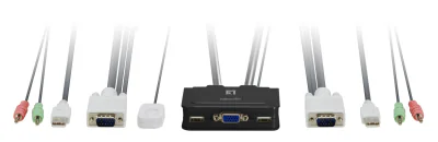 NET SWITCH KVM USB VGA/2PORT KVM-0223 LEVELONE