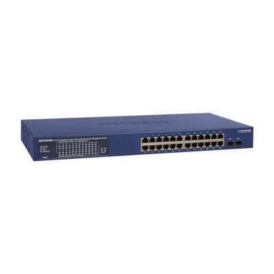NETGEAR GS724TP, Managed, L2/L3/L4, Gigabit Ethernet (10/100/1000), Full duplex, Power over Ethernet (PoE), Rack mounting