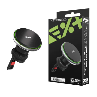 Next One Magnetic Car Charger | MagSafe compatible - Black
