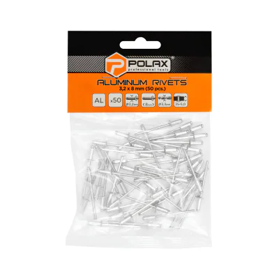 Nituri de aluminiu DELTA-OPTI NZ-3.2X8*P50, 3,2 x 8 mm, set 50 buc.
