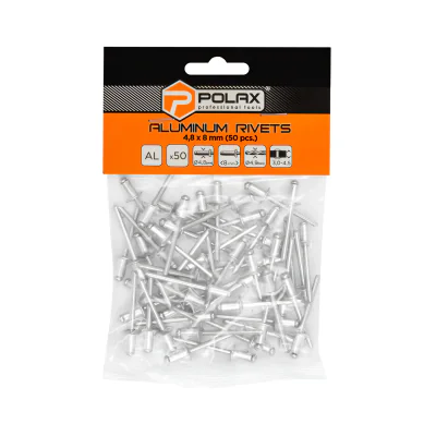 Nituri de aluminiu DELTA-OPTI NZ-4.8X8*P50, set 50 buc., foraj 4,9 mm, 4,8 x 8 mm, set 50 buc.