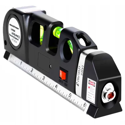 Nivelă laser + ruletă BIGSTREN BIGSTREN-21747, laser roșu, 5 mW