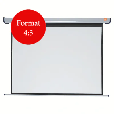 Nobo Electric Wall Projection Screen 1600x1200mm, Motorized, 160 cm, 120 cm, 4:3, White