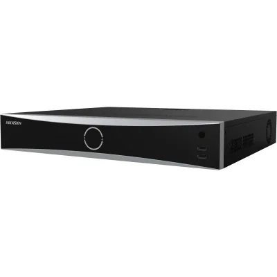 NVR Hikvision 16 canale DeepinMind IDS-7716NXI-M4/16P/X; 2-ch@32 MP/2- ch@24 MP/4-ch@12 MP/8-ch@8 MP/16-ch@4 MP, H.265+/H.265/H.264+/H.264, iesiri: 2x HDMI, 1x VGA, 1x CVBS BNC (1.0 Vp-p, 75 Ω), 4x SATA max 16TB pe HDD, AI by NVR: Facial recognition,