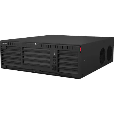 NVR Hikvision 32 canale IP DS-9632NI-M16, 12MP, rezolutie inregistrare: 32 MP/24 MP/12 MP/8 MP/6 MP/5 MP/4 MP/3 MP/1080p/UXGA/720p/VGA/4CIF/DCIF/2CIF/CIF/QCIF; Incoming/Outgoing bandwidth: 320Mbps/400Mbps, decoding:2-ch@32 MP (30 fps) + 2-ch@8 MP (30