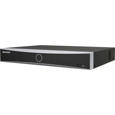 NVR Hikvision 8 canale 1U K Series AcuSense DS-7608NXI-K1/8P(D); 1-ch@12 MP or 2-ch@8 MP or 4-ch@4 MP or 8-ch@1080p decoding capacity, H.265 +/H.265/H.264+/H.264, iesiri: HDMI/VGA, 1x SATA max 10TB pe HDD, alimentare: 48 VDC, 1.875 A, dimensiuni: 320