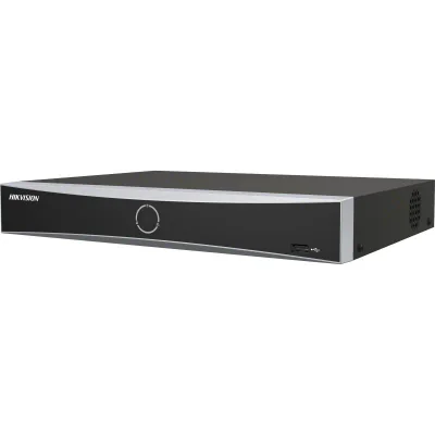 NVR Hikvision 8 canale 1U K Series AcuSense DS-7608NXI-K1(D); 1-ch@12 MP or 2-ch@8 MP or 4-ch@4 MP or 8-ch@1080p decoding capacity, H.265 +/H.265/H.264+/H.264, iesiri: HDMI/VGA, 1x SATA max 10TB pe HDD, alimentare: 12 VDC, 1.5 A, dimensiuni: 320 mm ×