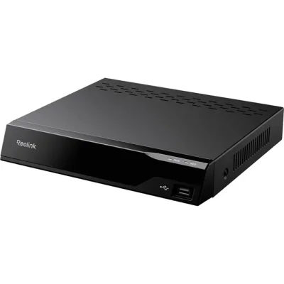 NVR Reolink RP-PN8-NHD; 16MP 8POE Camere: Până la 12 camere IP (8 cu fir), rezoluție maximă 16MP Rezoluție afișaj: HDMI: 3840x2160, VGA: 1920x1080 Rețea: 8x RJ45 (10/100 Mbps) pentru camere, 1x RJ45 (10/100/1000 Mbps) pentru LAN/WAN Alimentare: DC 52