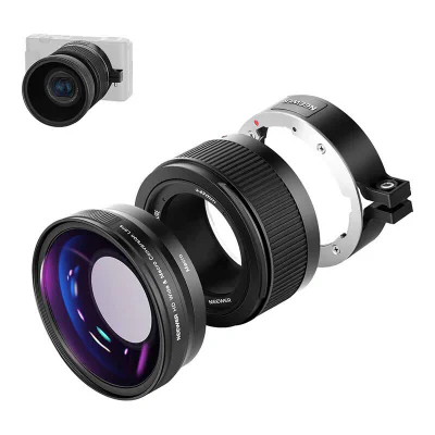 Obiectiv cu unghi larg Neewer pentru Sony ZV1 (negru)