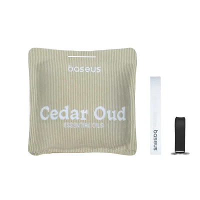 ODORIZANT AUTO Baseus Margaret Series, Cedar Oud, dimensiune 70*70mm, gri "C20362400832-00" - 6932172643133