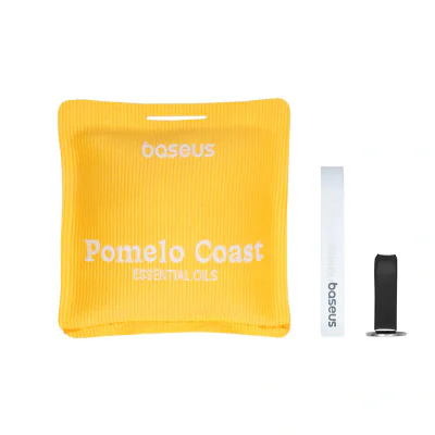 ODORIZANT AUTO Baseus Margaret Series, Pomelo Coast, dimensiune 70*70mm, galben "C20362400Y12-00" - 6932172643126