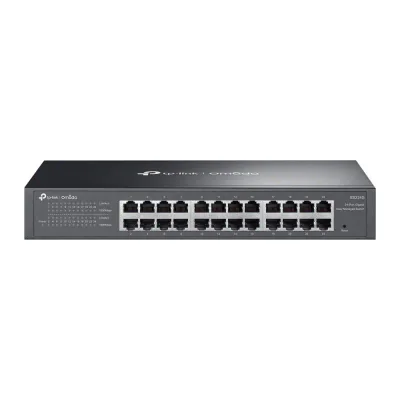 Omada 24-Port Gigabit Easy Managed Switch PORT: 24× Gigabit RJ45 Ports SPEC: 1U 13-inch Rack-mountable Steel Case FEATURE: Integration with Omada SDN Controller and Omada Cloud Essentials, Flow Control, Loopback Detection, Port Isolation, Port Mirror