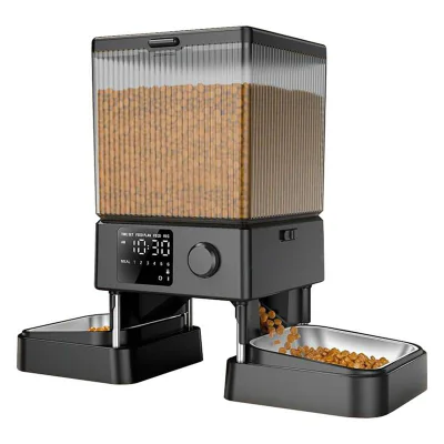 Oneisall distribuitor automat dual de hrană pentru animale de companie fără WIFI