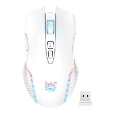 Onikuma CW905 Mouse de gaming fără fir alb