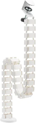 LogiLink Flexible cable channel, Clamp-On version, 1347x129 mm, white