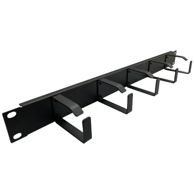 Organizator de cabluri, cu inele, orizontal, 1U, Xcab "Xcab-1801"