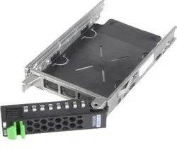 Origin Storage Caddy for Fujitsu Primergy RX300 S4/S5 SATA/SAS 2.5in, Black, Stainless steel