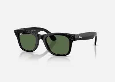 ORW4012 META WAYFARER High Bridge Fit - Shiny Black - Graphite Green Transitions® Gen 2